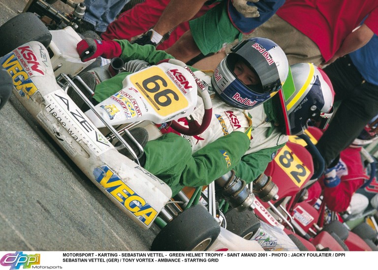 Vettel 2001-ben, amikor megnyeri élete első bajnoki címét!