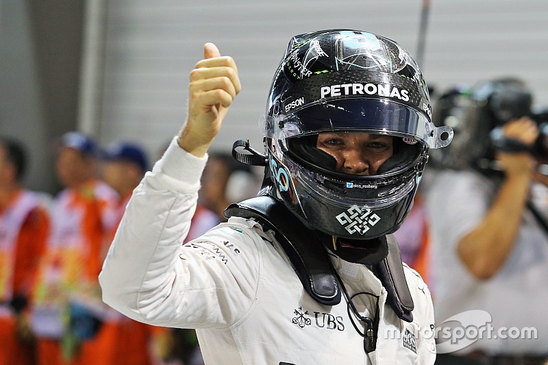 GP Singapura: Rosberg raih pole, Vettel bermasalah di kualifikasi