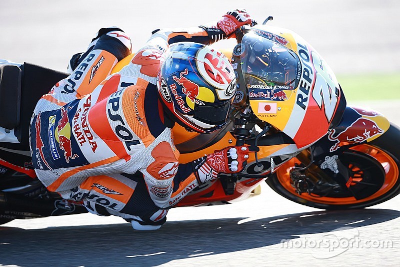 Honda completa una jornada de test con la moto de 2017 en Aragón