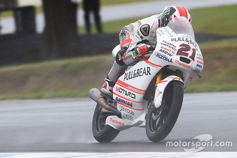 Bagnaia topt derde training op vochtig Phillip Island