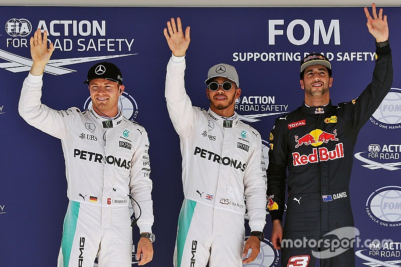 F1アメリカGP予選:ハミルトンが意地のPP。ロズベルグ2番手。リカルドが0.5秒差に迫る