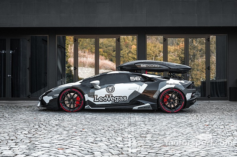 Vidéo - Une Lamborghini au look très hivernal !