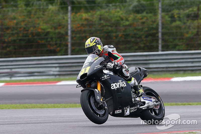 Espargaro put moed uit tempo Aprilia op Sepang