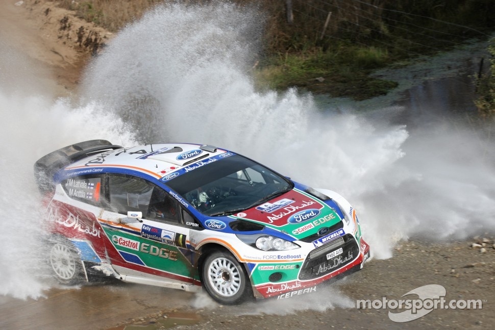 Jari-Matti Latvala and Miikka Anttila, Ford Fiesta RS WRC, BP Ford Abu Dhabi World Rally Team