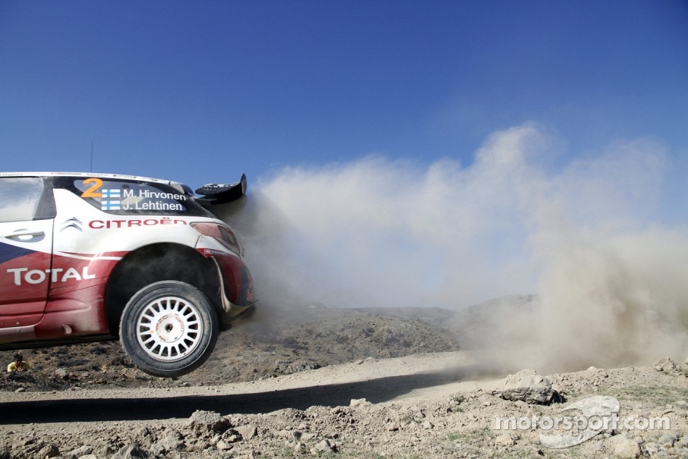 Mikko Hirvonen and Jarmo Lehtinen, Citroën DS3 WRC, Citroën Total World Rally Team