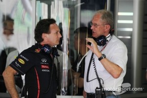 Christian Horner, Red Bull Racing Team Principal talks with Dr Helmut Marko, Red Bull Motorsport Consultant