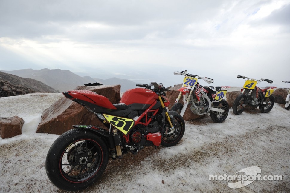 Bikes under the snow