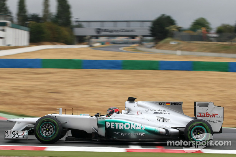 Brendon Hartley, Mercedes AMG F1 en los test de Magny Cours 2012
