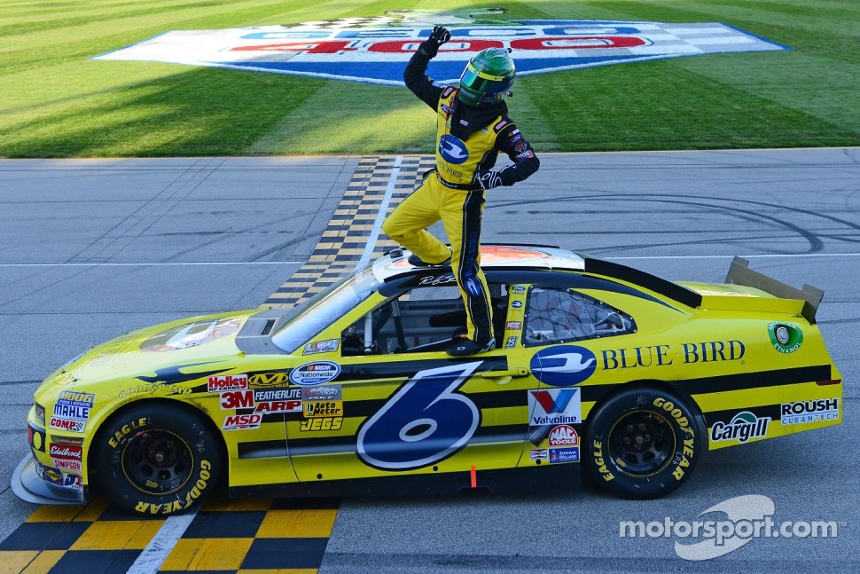 Race winner Ricky Stenhouse Jr.