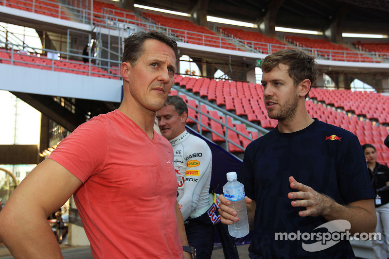 Michael Schumacher dan Sebastian Vettel