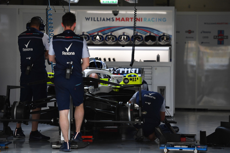 Williams FW41 в боксах