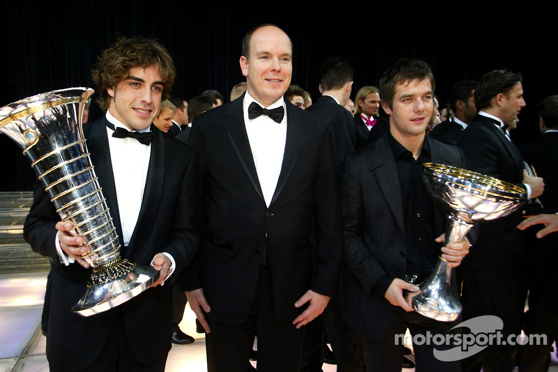 #2: Fernando Alonso, Prinz Albert II von Monaco und Sébastien Loeb