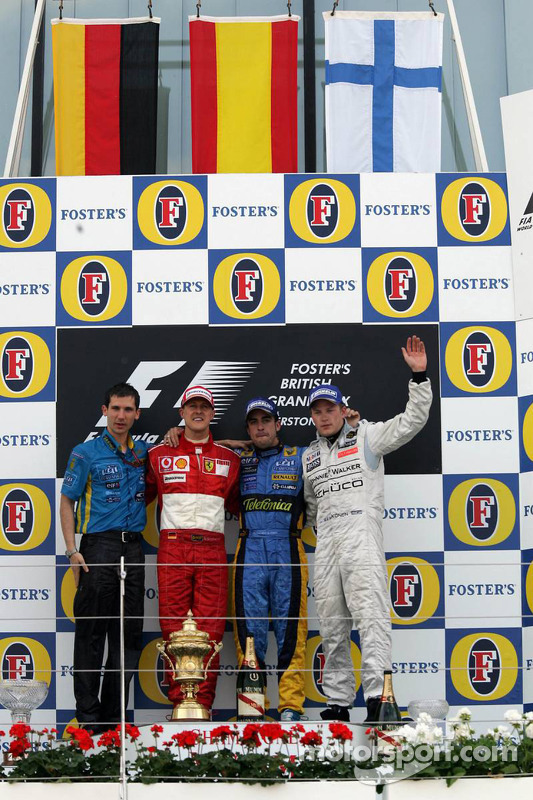 2006. Подіум: 1. Фернандо Алонсо, Renault. 2. Міхаель Шумахер, Ferrari. 3. Кімі Райкконен, McLaren-Mercedes