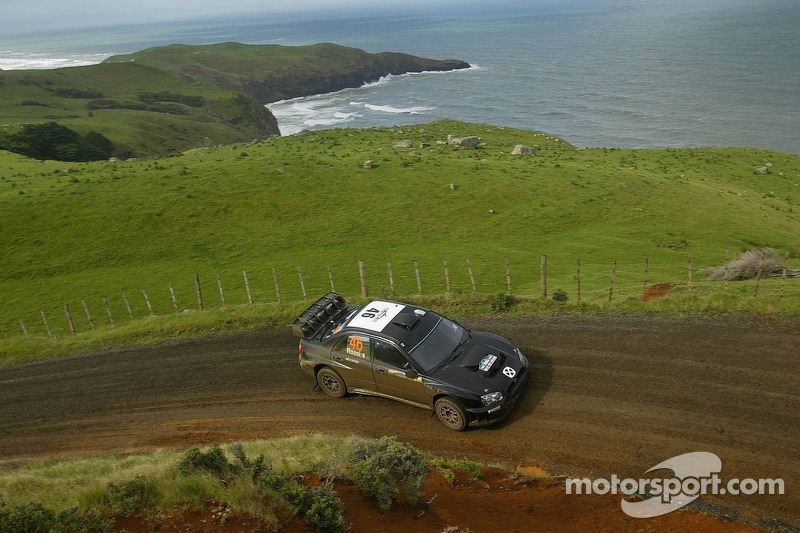 Rallye Neuseeland 2006: Valentino Rossi, Carlo Cassina, Subaru Impreza WRC