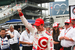 Scott Dixon, Chip Ganassi Racing celebra a pole position