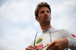 Romain Grosjean, Lotus F1 Team, in der Startaufstellung