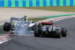 Sergio Perez, Sahara Force India en Pastor Maldonado, Lotus F1 Team