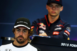Fernando Alonso, McLaren en la conferencia de prensa de la FIA