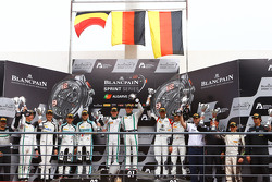 Podio gara qualifiche: vincitori Maximilian Buhk, Vincent Abril, second secondi Laurens Vanthoor, Ro