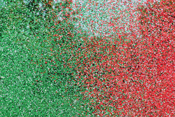 Confetti aan het podium