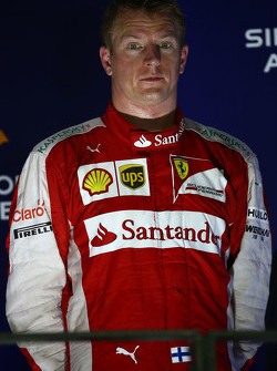 Third place Kimi Raikkonen, Ferrari