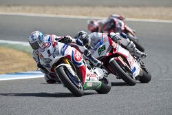 Sylvain Guintoli, Pata Honda; Niccolo Canepa, Althea Racing