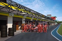 Il rendering dell'ipotizzato autodromo azero di Baku
