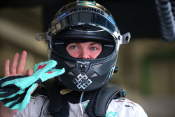 Ganador de la pole Nico Rosberg, Mercedes AMG F1