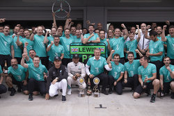 Winner Lewis Hamilton y Nico Rosberg, Mercedes