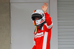 Il terzo qualificato Sebastian Vettel, Ferrari