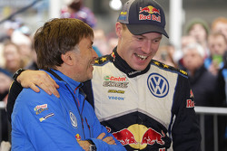 Jost Capito, Director Volkswagen Motorsport con Jari-Matti Latvala, Volkswagen Motorsport