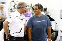 Fritz Enzinger, Porsche Team, LMP1-Leiter, mit Juan Pablo Montoya