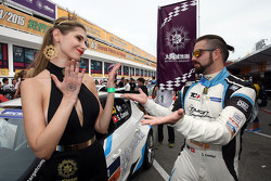 Gridgirl mit Stefano Comini, SEAT Leon, Target Competition