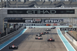 Esteban Ocon, ART Grand Prix, Kevin Ceccon, Arden International en Marvin Kirchhofer, ART Grand Prix