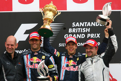 Podium: 1. Sebastian Vettel, 2. Mark Webber, 3. Rubens Barrichello