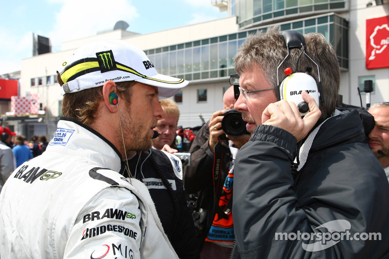Jenson Button, Brawn GP y Ross Brawn, Brawn GP, jefe de equipo.