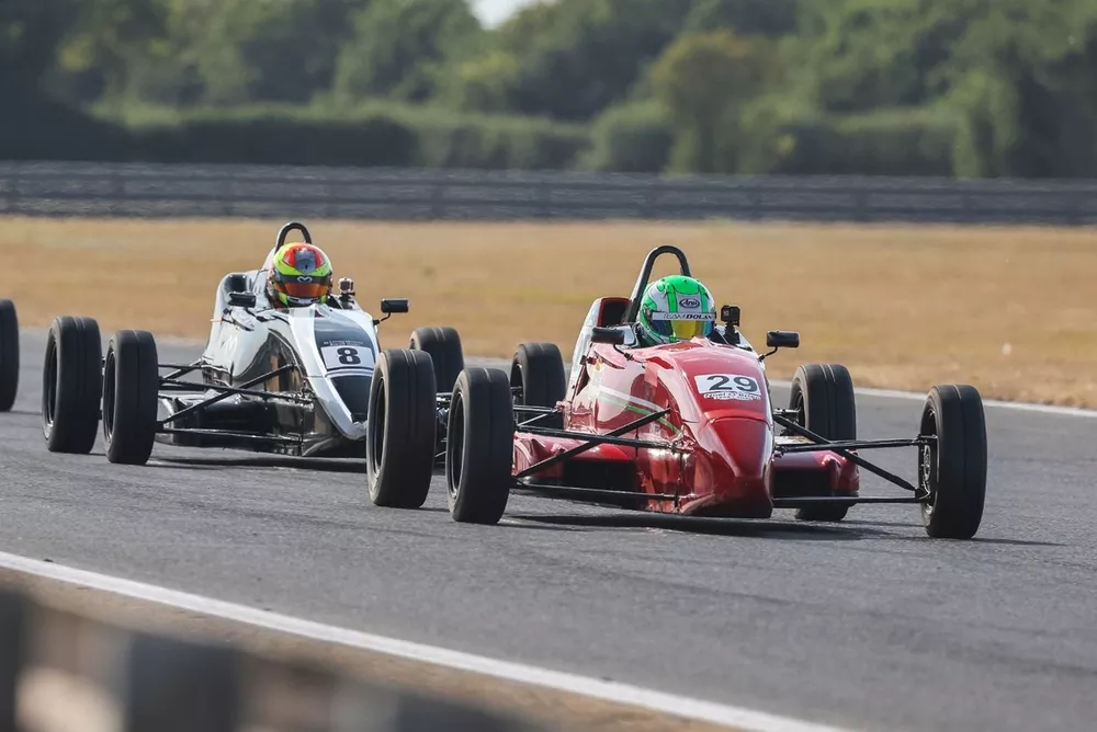 Ronan Doherty (29) won the second Formula Ford race