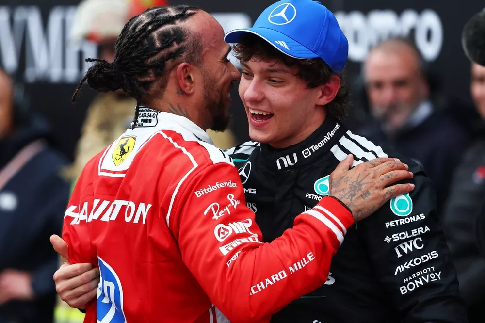 Andrea Kimi Antonelli, Mercedes, Lewis Hamilton, Ferrari