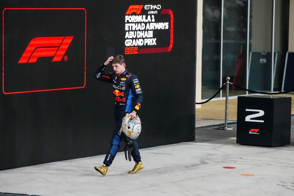 Max Verstappen, Red Bull Racing, en Parc Fermé