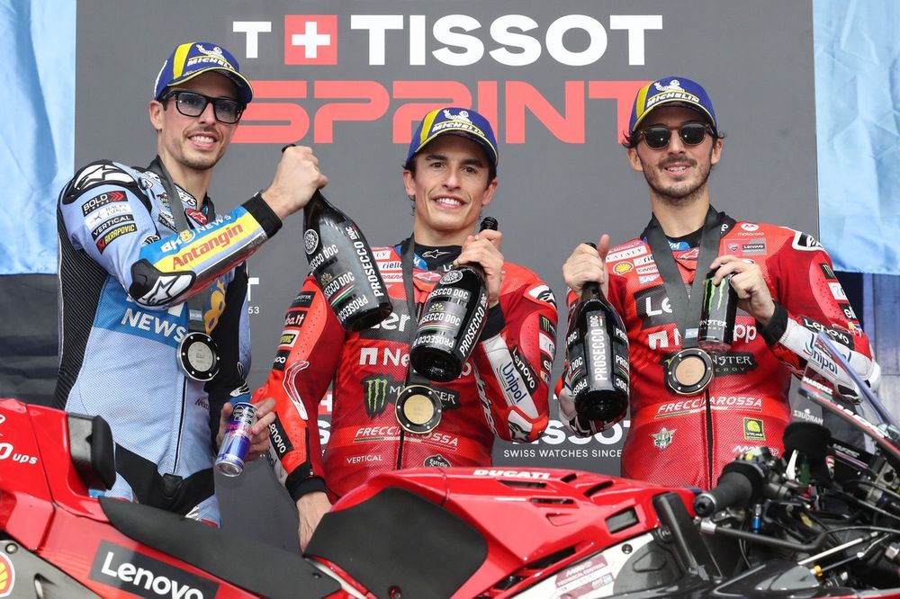 Alex M&aacute;rquez, Gresini Racing, Marc M&aacute;rquez, Ducati Team, Francesco Bagnaia, Ducati Team