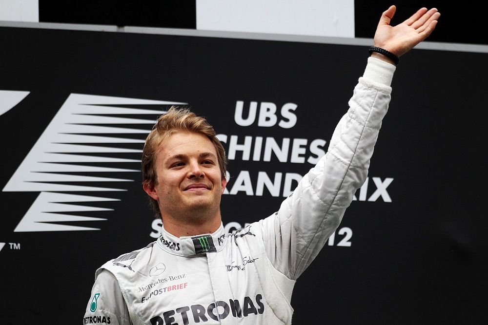 Podium: Race winner Nico Rosberg, Mercedes AMG F1