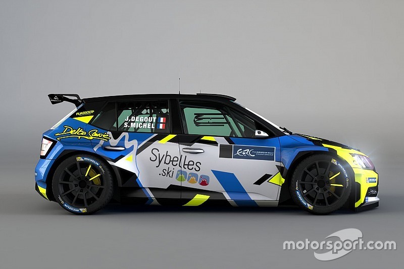 Sylvain Michel in ERC Junior U28 con una ŠKODA Fabia R5