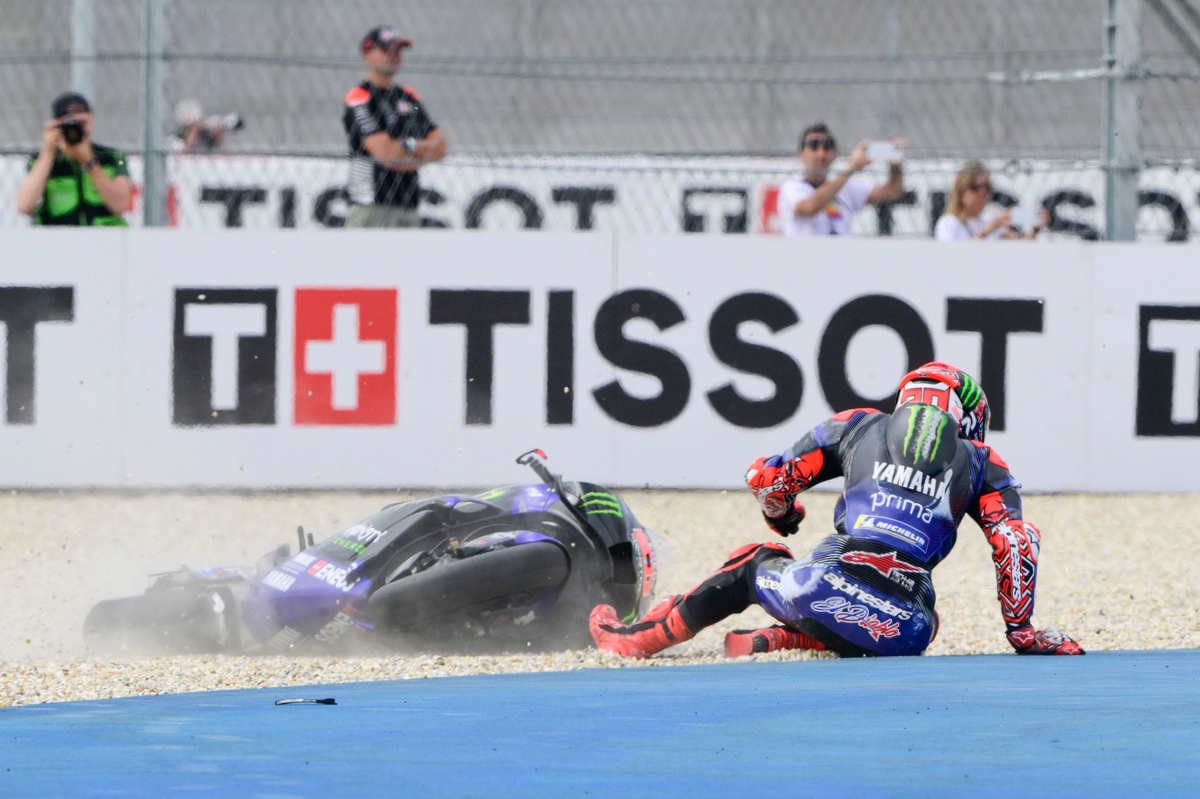 Fabio Quartararo pénalisé pour son accrochage avec Enea Bastianini