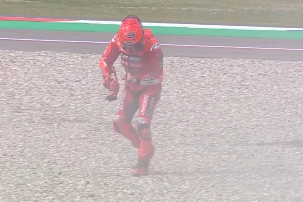 Marc M&aacute;rquez Assen crash