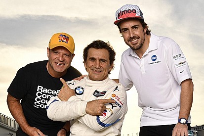 A nagy trió: Alonso, Barrichello és Zanardi Daytonában