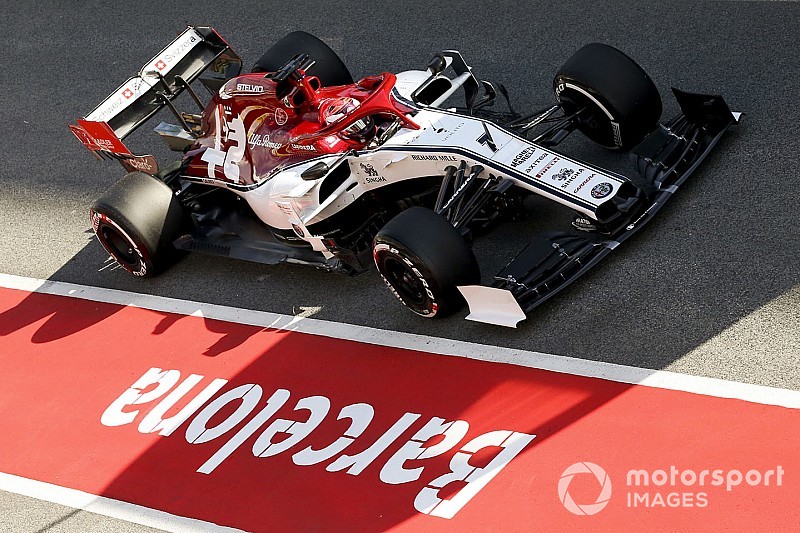 Alfa Romeo realizó su segundo dÃa de filmación con Raikkonen en Barcelona