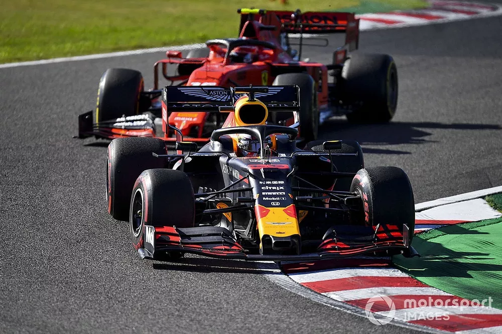 Max Verstappen, Red Bull Racing RB15, Charles Leclerc, Ferrari SF90