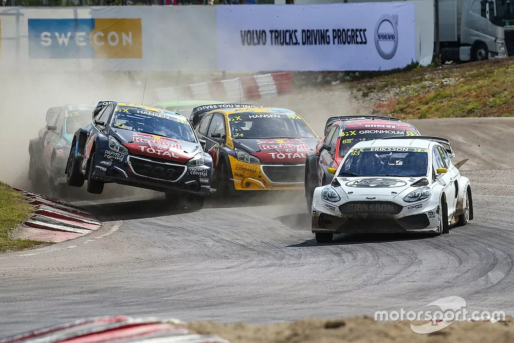 Sebastian Eriksson, Olsberg MSE, Timmy Hansen, Team Hansen MJP, Kevin Hansen, Team Hansen MJP