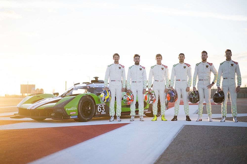 Mirko Bortolotti, Matteo Cairoli, Andrea Caldarelli, Romain Grosjean, Edoardo Mortara, Daniil Kvyat, Lamborghini Iron Lynx