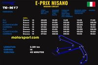 Horarios ePrix Misano Fórmula E 2024
